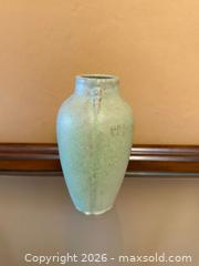 MaxSold Auction: VINTAGE ORIGINAL VAN BRIGGLE HAND THROWN POTTERY VASE TURQUOISE/GREEN - Saratoga (California, USA) SELLER MANAGED Estate Sale Online Auction - Allendale Avenue