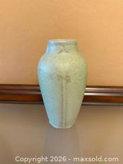 MaxSold Auction: VINTAGE ORIGINAL VAN BRIGGLE HAND THROWN POTTERY VASE TURQUOISE/GREEN - Saratoga (California, USA) SELLER MANAGED Estate Sale Online Auction - Allendale Avenue