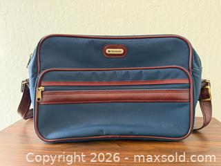 MaxSold Auction: Vintage SAMSONITE Shoulder Blue Nylon Carry-on Casual Travel Bag Mailman - Saratoga (California, USA) SELLER MANAGED Estate Sale Online Auction - Allendale Avenue