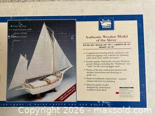 MaxSold Auction: Vintage The Laughing Whale Authentic Wooden Model of Joshua Slocums Spray Sailboat - Saratoga (California, USA) SELLER MANAGED Estate Sale Online Auction - Allendale Avenue