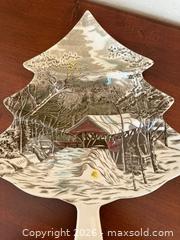 MaxSold Auction: Vintage Tree Shape Relish: The Friendly Village ("Made in England" Backstamp) by Johnson Brothers - Saratoga (California, USA) SELLER MANAGED Estate Sale Online Auction - Allendale Avenue