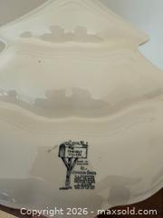MaxSold Auction: Vintage Tree Shape Relish: The Friendly Village ("Made in England" Backstamp) by Johnson Brothers - Saratoga (California, USA) SELLER MANAGED Estate Sale Online Auction - Allendale Avenue