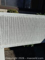 MaxSold Auction: Vintage White Wicker Headboard - Queen - Saratoga (California, USA) SELLER MANAGED Estate Sale Online Auction - Allendale Avenue