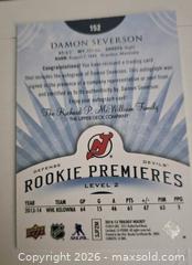 MaxSold Auction: Damon Severson Autographed Card /225 - Kingston (Ontario, Canada) SELLER MANAGED Downsizing Online Auction - Morenz Crescent