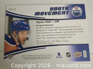 MaxSold Auction: Taylor Hall Autographed Card  - Kingston (Ontario, Canada) SELLER MANAGED Downsizing Online Auction - Morenz Crescent