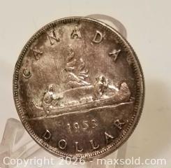 MaxSold Auction: 1953 Canadian Silver Dollar - Aurora (Ontario, Canada) PARTNER MANAGED Downsizing Online Auction - Murray Drive