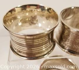 MaxSold Auction: 4 Sterling Silver Napkin Rings - Aurora (Ontario, Canada) PARTNER MANAGED Downsizing Online Auction - Murray Drive