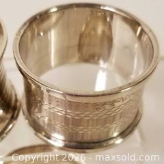 MaxSold Auction: 4 Sterling Silver Napkin Rings - Aurora (Ontario, Canada) PARTNER MANAGED Downsizing Online Auction - Murray Drive