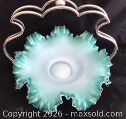 MaxSold Auction: Antique Opaline Bride’s Basket  - Aurora (Ontario, Canada) PARTNER MANAGED Downsizing Online Auction - Murray Drive