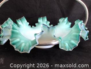 MaxSold Auction: Antique Opaline Bride’s Basket  - Aurora (Ontario, Canada) PARTNER MANAGED Downsizing Online Auction - Murray Drive