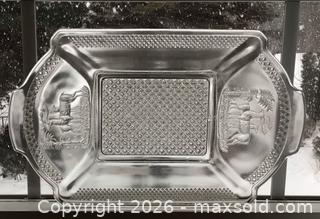 MaxSold Auction: Antique Pressed Glass Bread Plate - Aurora (Ontario, Canada) PARTNER MANAGED Downsizing Online Auction - Murray Drive