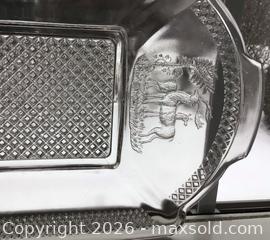 MaxSold Auction: Antique Pressed Glass Bread Plate - Aurora (Ontario, Canada) PARTNER MANAGED Downsizing Online Auction - Murray Drive
