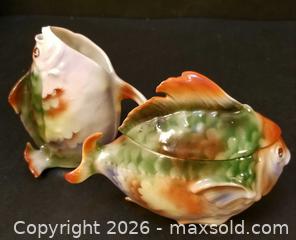 MaxSold Auction: Antique Royal Bayreuth Figural Fish Cream & Sugar - Aurora (Ontario, Canada) PARTNER MANAGED Downsizing Online Auction - Murray Drive
