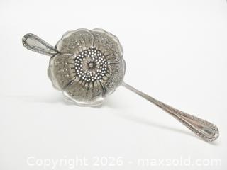 MaxSold Auction: Antique Sterling Silver Gorham "Newcastle" Tea Strainer  - Aurora (Ontario, Canada) PARTNER MANAGED Downsizing Online Auction - Murray Drive