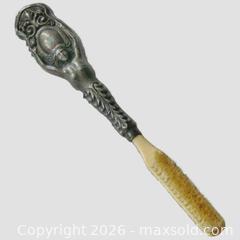 MaxSold Auction: Art Nouveau Mustache / Beard Brush With Sterling Silver Mermaid Handle - Aurora (Ontario, Canada) PARTNER MANAGED Downsizing Online Auction - Murray Drive