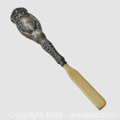 MaxSold Auction: Art Nouveau Mustache / Beard Brush With Sterling Silver Mermaid Handle - Aurora (Ontario, Canada) PARTNER MANAGED Downsizing Online Auction - Murray Drive