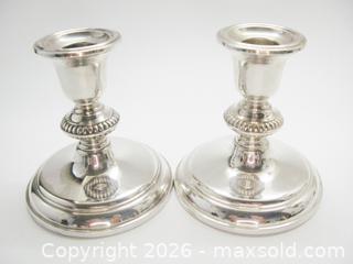 MaxSold Auction: BIRKS Pair Large Sterling Silver Candlesticks - Aurora (Ontario, Canada) PARTNER MANAGED Downsizing Online Auction - Murray Drive