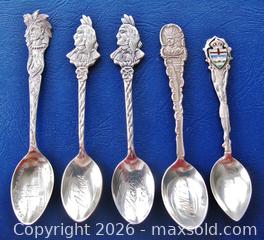 MaxSold Auction: First Nations Themed Sterling Silver Canadian Souvenir Spoons  - Aurora (Ontario, Canada) PARTNER MANAGED Downsizing Online Auction - Murray Drive