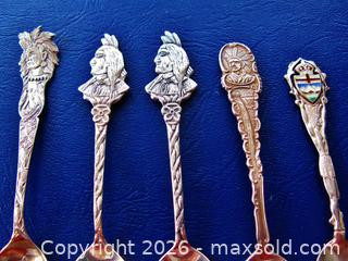 MaxSold Auction: First Nations Themed Sterling Silver Canadian Souvenir Spoons  - Aurora (Ontario, Canada) PARTNER MANAGED Downsizing Online Auction - Murray Drive