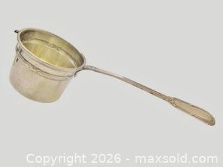 MaxSold Auction: Gilt Solid Silver Tea Strainer  - Aurora (Ontario, Canada) PARTNER MANAGED Downsizing Online Auction - Murray Drive