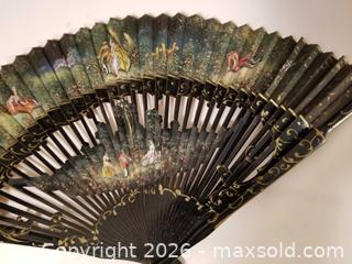MaxSold Auction: Hand Painted & Signed Antique/Vintage Folding Fan  - Aurora (Ontario, Canada) PARTNER MANAGED Downsizing Online Auction - Murray Drive
