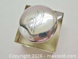MaxSold Auction: Heavy Sterling & Glass Inwell With Dip Pens  - Aurora (Ontario, Canada) PARTNER MANAGED Downsizing Online Auction - Murray Drive