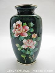 MaxSold Auction: Japanese Enamelled Vase With Roses  - Aurora (Ontario, Canada) PARTNER MANAGED Downsizing Online Auction - Murray Drive