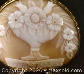 MaxSold Auction: Large Shell Carved Mourning Cameo Brooch - Aurora (Ontario, Canada) PARTNER MANAGED Downsizing Online Auction - Murray Drive