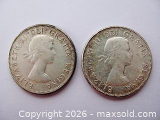 MaxSold Auction: Nine Queen Elizabeth II Canadian Silver Half Dollar Coins  - Aurora (Ontario, Canada) PARTNER MANAGED Downsizing Online Auction - Murray Drive