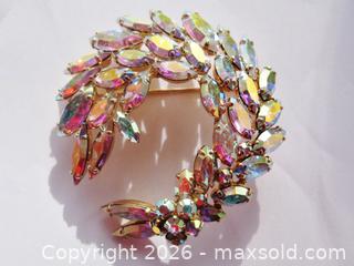 MaxSold Auction: Signed Sherman Aurora Borealis Brooch - Aurora (Ontario, Canada) PARTNER MANAGED Downsizing Online Auction - Murray Drive