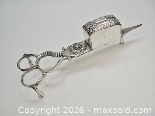 MaxSold Auction: Silver Plated Candle Snuffer/Wick Trimmer Scissors  - Aurora (Ontario, Canada) PARTNER MANAGED Downsizing Online Auction - Murray Drive