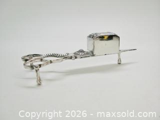 MaxSold Auction: Silver Plated Candle Snuffer/Wick Trimmer Scissors  - Aurora (Ontario, Canada) PARTNER MANAGED Downsizing Online Auction - Murray Drive