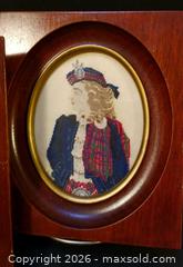 MaxSold Auction: Small Vintage Scottish Lad and Lassie Needlepoint Pictures - Aurora (Ontario, Canada) PARTNER MANAGED Downsizing Online Auction - Murray Drive