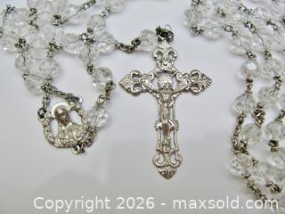 MaxSold Auction: Sterling Silver & Crystal Bead Rosary - Aurora (Ontario, Canada) PARTNER MANAGED Downsizing Online Auction - Murray Drive