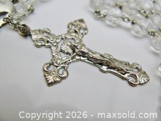 MaxSold Auction: Sterling Silver & Crystal Bead Rosary - Aurora (Ontario, Canada) PARTNER MANAGED Downsizing Online Auction - Murray Drive