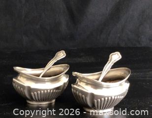 MaxSold Auction: Sterling Silver Salt Cellars and Sterling Spoons  - Aurora (Ontario, Canada) PARTNER MANAGED Downsizing Online Auction - Murray Drive