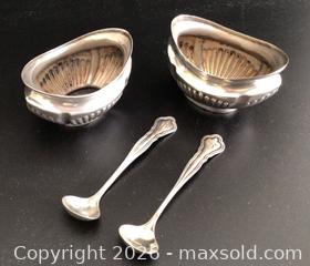 MaxSold Auction: Sterling Silver Salt Cellars and Sterling Spoons  - Aurora (Ontario, Canada) PARTNER MANAGED Downsizing Online Auction - Murray Drive