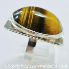 MaxSold Auction: Sterling Silver Size 6 Tiger Eye Ring - Aurora (Ontario, Canada) PARTNER MANAGED Downsizing Online Auction - Murray Drive