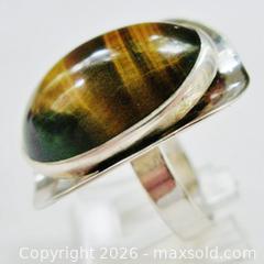 MaxSold Auction: Sterling Silver Size 6 Tiger Eye Ring - Aurora (Ontario, Canada) PARTNER MANAGED Downsizing Online Auction - Murray Drive