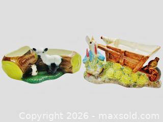 MaxSold Auction: Two Easter/Spring Flower Planters  - Aurora (Ontario, Canada) PARTNER MANAGED Downsizing Online Auction - Murray Drive