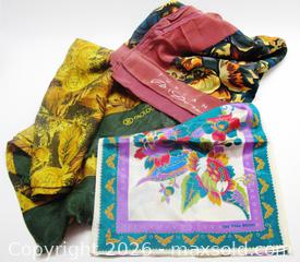 MaxSold Auction: Vintage Signed Silk Scarves  - Aurora (Ontario, Canada) PARTNER MANAGED Downsizing Online Auction - Murray Drive