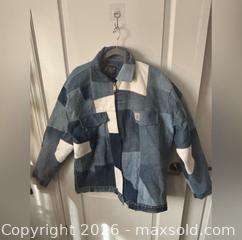 MaxSold Auction: Carhartt | Upcycled Reworked Denim Patchwork Jacket | Size M - Ottawa (Ontario, Canada) SELLER MANAGED Downsizing Online Auction - Darvoy Mews