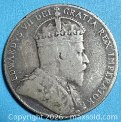 MaxSold Auction: 1904 Newfoundland 50 Cents Silver Coin - Lincoln (Ontario, Canada) SELLER MANAGED Downsizing Online Auction - Bartlett Road - Beamsville (STORAGE)