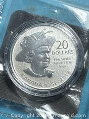 MaxSold Auction: 2012 Canada $20 Fine Silver (.9999) Coin - TAX EXEMPT - Lincoln (Ontario, Canada) SELLER MANAGED Downsizing Online Auction - Bartlett Road - Beamsville (STORAGE)