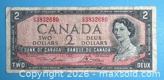 MaxSold Auction: Canada Paper Banknotes Lot - 1954 Series (1,2,5,10 Dollars) - Lincoln (Ontario, Canada) SELLER MANAGED Downsizing Online Auction - Bartlett Road - Beamsville (STORAGE)