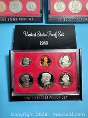 MaxSold Auction: United States Proof Sets 1980-1982 (3 Sets) - Lincoln (Ontario, Canada) SELLER MANAGED Downsizing Online Auction - Bartlett Road - Beamsville (STORAGE)