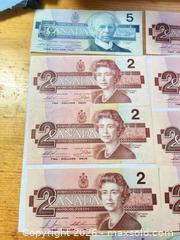 MaxSold Auction: Old Canadian Paper Money incluidng $2 in fine condition  - Toronto (Ontario, Canada) SELLER MANAGED Downsizing Online Auction -  Bathurst Street (CONDO)