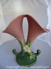 MaxSold Auction: 8" Roseville "White Rose Cornucopia" - San Bruno (California, USA) SELLER MANAGED Downsizing Online Auction - 2nd Avenue