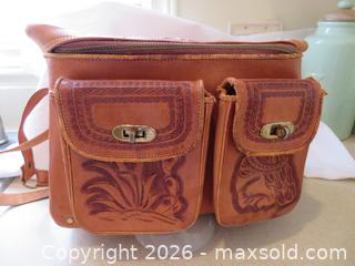 MaxSold Auction: Leather Tooled Camera Case from Mexico - San Bruno (California, USA) SELLER MANAGED Downsizing Online Auction - 2nd Avenue