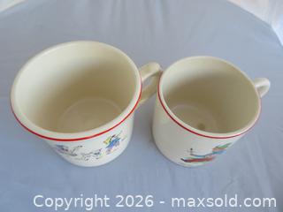 MaxSold Auction: Lot of 2 Children's drinking Cups - San Bruno (California, USA) SELLER MANAGED Downsizing Online Auction - 2nd Avenue